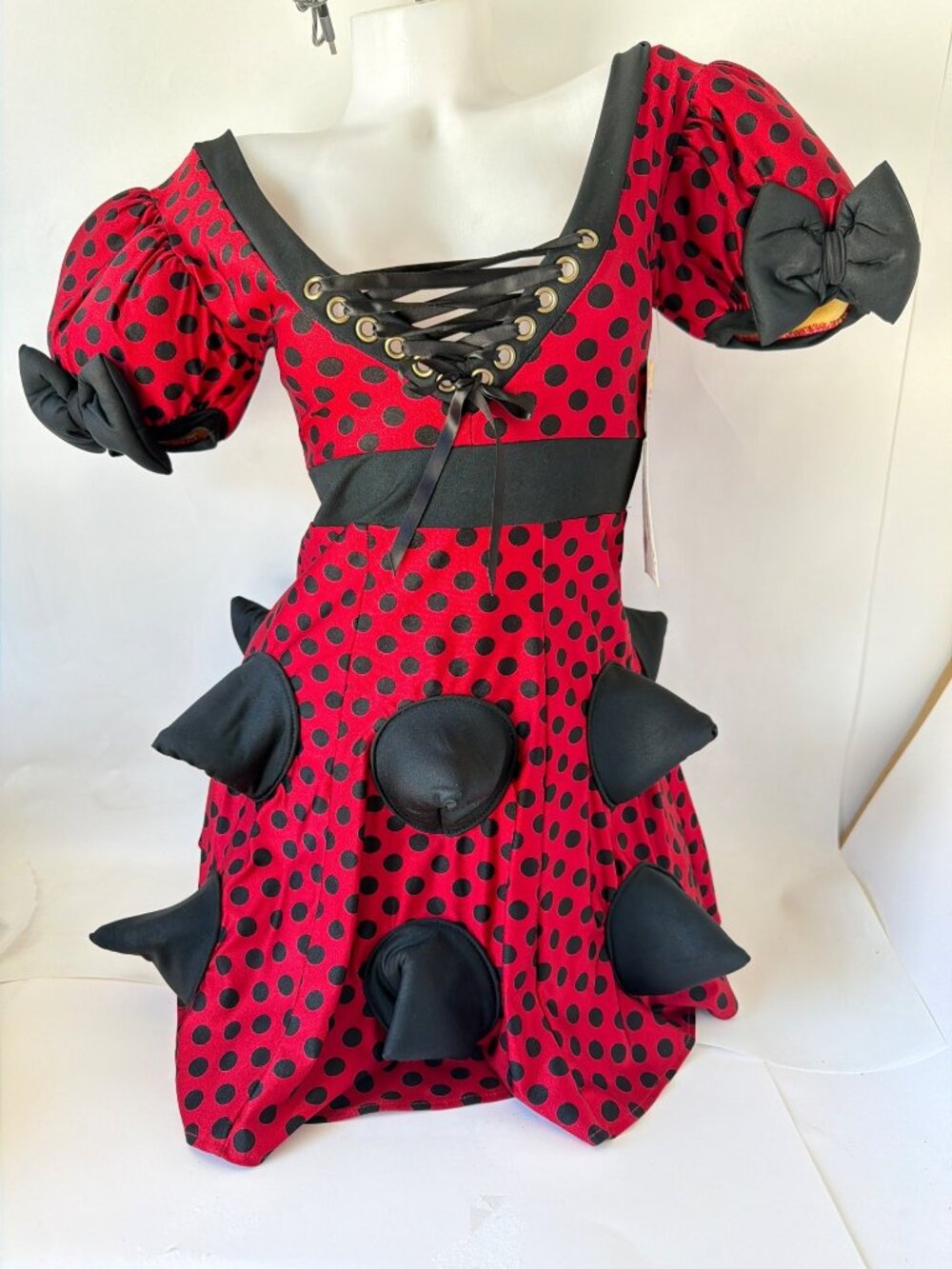 J Valentine Rebel Minnie Mouse Rave Cosplay Costume Dress Size S/M